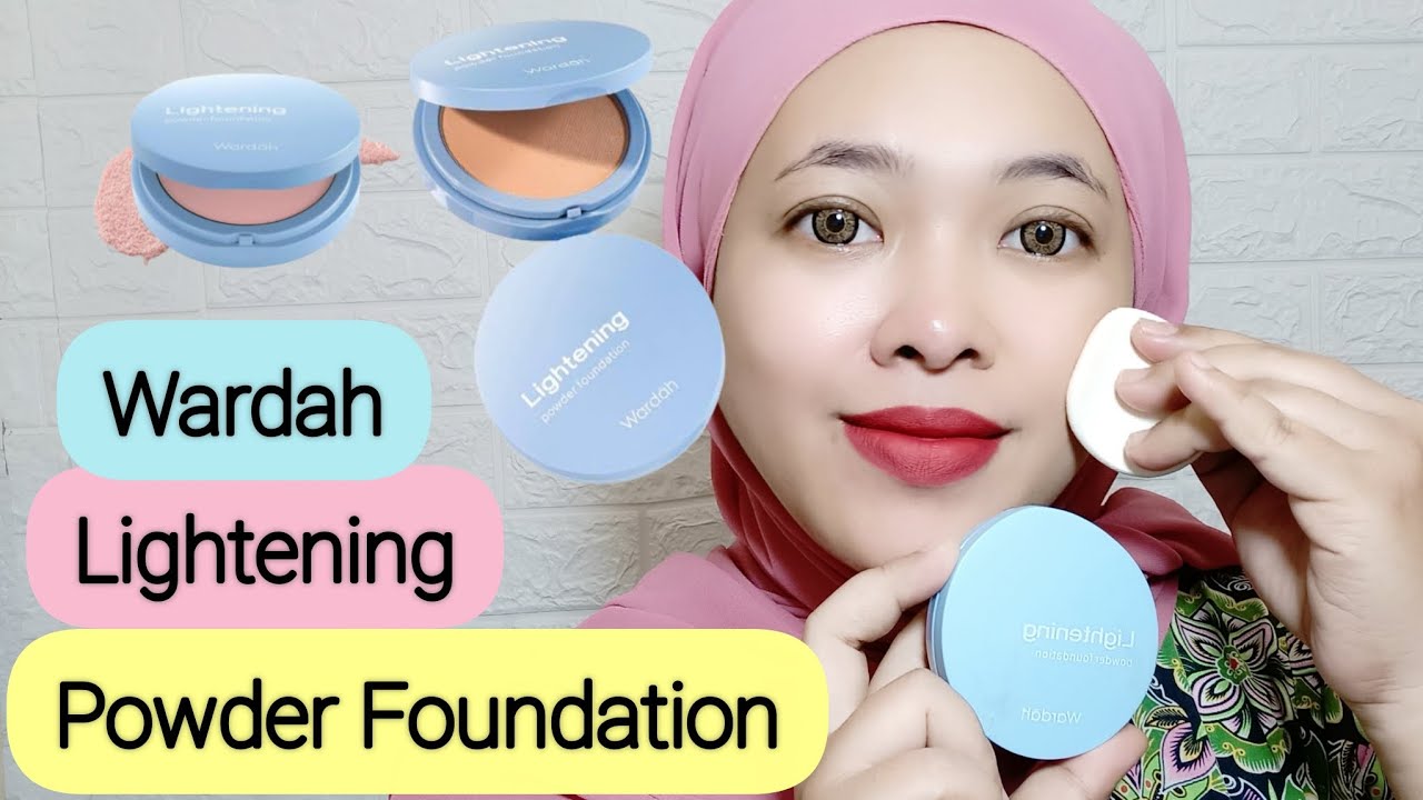 Review Wardah Lightening Powder Foundation - Bedak Wardah | By Vapinka Makeup