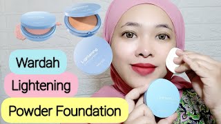 Review Wardah Lightening Powder Foundation - Bedak Wardah | By Vapinka Makeup