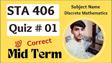 STA406 Quiz No 1 || STAT406 Quiz 01 Spring 2022 || STA406 Quiz Midterm