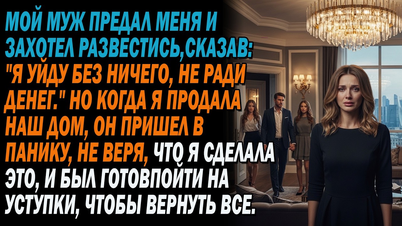 Мой муж оставил меня ради любовницы💔, пообещав уйти без ничего💸. Но он был поражен, когда я...👀