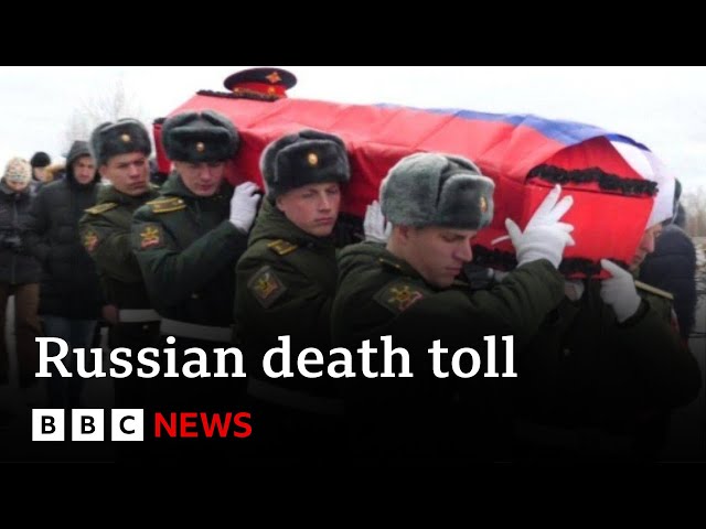 BBC research reveals 50,000 Russian soldiers have died in Ukraine | BBC News class=