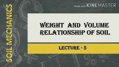 LECTURE - 5  Relationship between e,w,G,S,na,n,and unit weights.