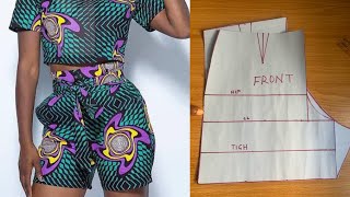How To Make a Short Pant Pattern/Easy Pattern Drafting Tutorial/Beginners Friendly Tutorial.