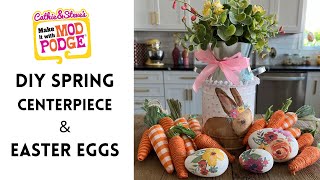 DIY Spring Centerpiece and Easter Eggs