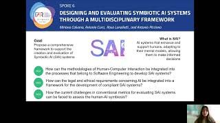 Designing and Evaluating Symbiotic AI Systems through a Multidisciplinary Framework (Spoke 6)
