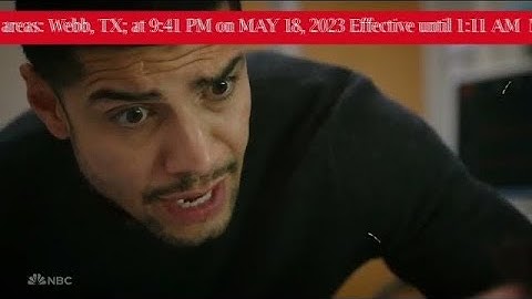 LAW ENFORCEMENT ISSUED FLASH FLOOD WARNING ON TV LAREDO TX (EAS #85-86)