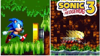 sonic 3 A.I.R android (mania pack ultimate edition mod) gameplay angel island