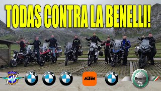 Una BENELLI entre BMWs, AGUANTARÁ un viaje de +1500km? La ruta del cachopo. TRK 502X