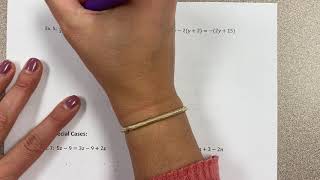 1-3 Solving Equations with Variables on Both Sides