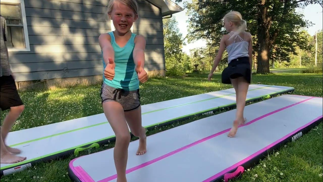 AWSUM Inflatable Tumbling Mat Awesome Air Track for Home/Gymnastics YouTube