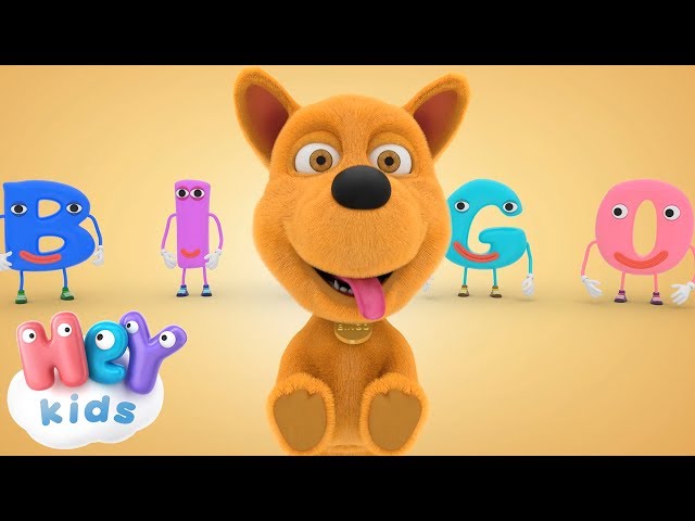 Bingo Song - The dog song for kids - HeyKids class=