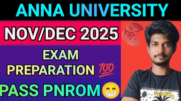 Anna University Exam Preparation 💯💪#annauniversity#bulletnandhu #semester #regulation2021 #exam#tips