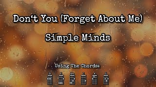 Anoukulele: Don't You (Forget About Me) - Simple Minds - Key of D