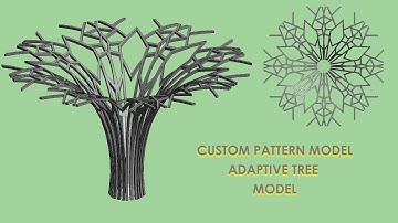 CUSTOM PATTERN MODEL IN TREE SHAPE ADAPTIVE MODEL  IN REVIT