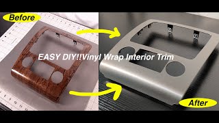 How To Vinyl Wrap A Car - Interior Trim | POV Detailed Guide | Step By Step