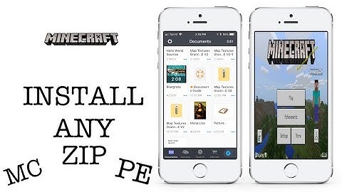 MCPE HOW TO INSTALL ANY . ZIP FILE ON IOS DEVICES FOR MINECRAFT POCKET EDITION (NO JB/PC)