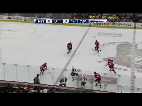 Andy Sutton drills Nick Foligno [HD]