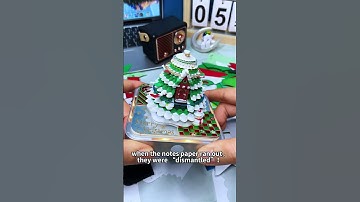 Such an exquisite 3D paper craft, want to know how it turned out?#3d #calendar #memopad #gift #asmr