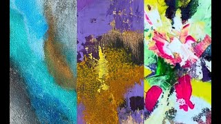 3 Abstract Paintings Demo COLOR BLAST ! Unleash your Freedom of Impression. #abstractpainting #art