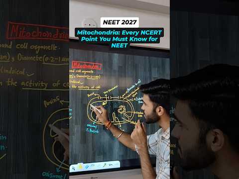 NEET 2027 | Mitochondria: Every NCERT Point You Must Know for NEET #sachinsirphysics