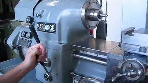 1984 HARDINGE HLV-H-EM TOOLROOM LATHE UNDER POWER & FOR SALE @ ROHNER MACHINERY