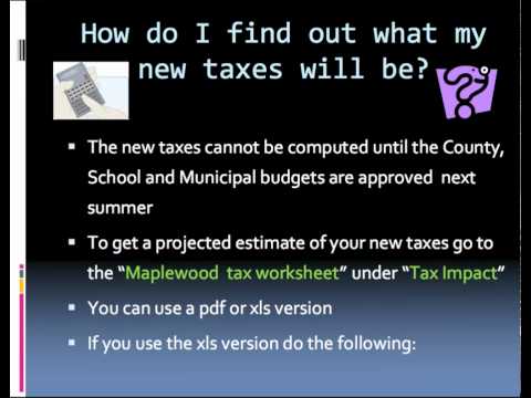 Maplewood 2011 Tax Revaluation Explained!.mp4