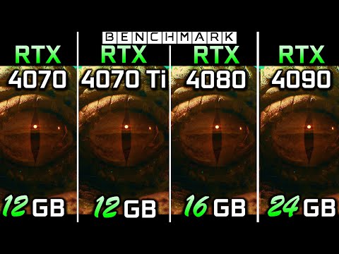 RTX 4070 vs RTX 4070 Ti vs RTX 4080 vs RTX 4090 // Test in 10 Games // 2K - 1440p // Benchmark