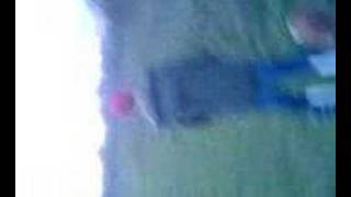 my friend falling over on his powerizers