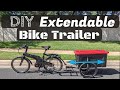 DIY Extendable Bike Trailer | No Weld | Quick Release