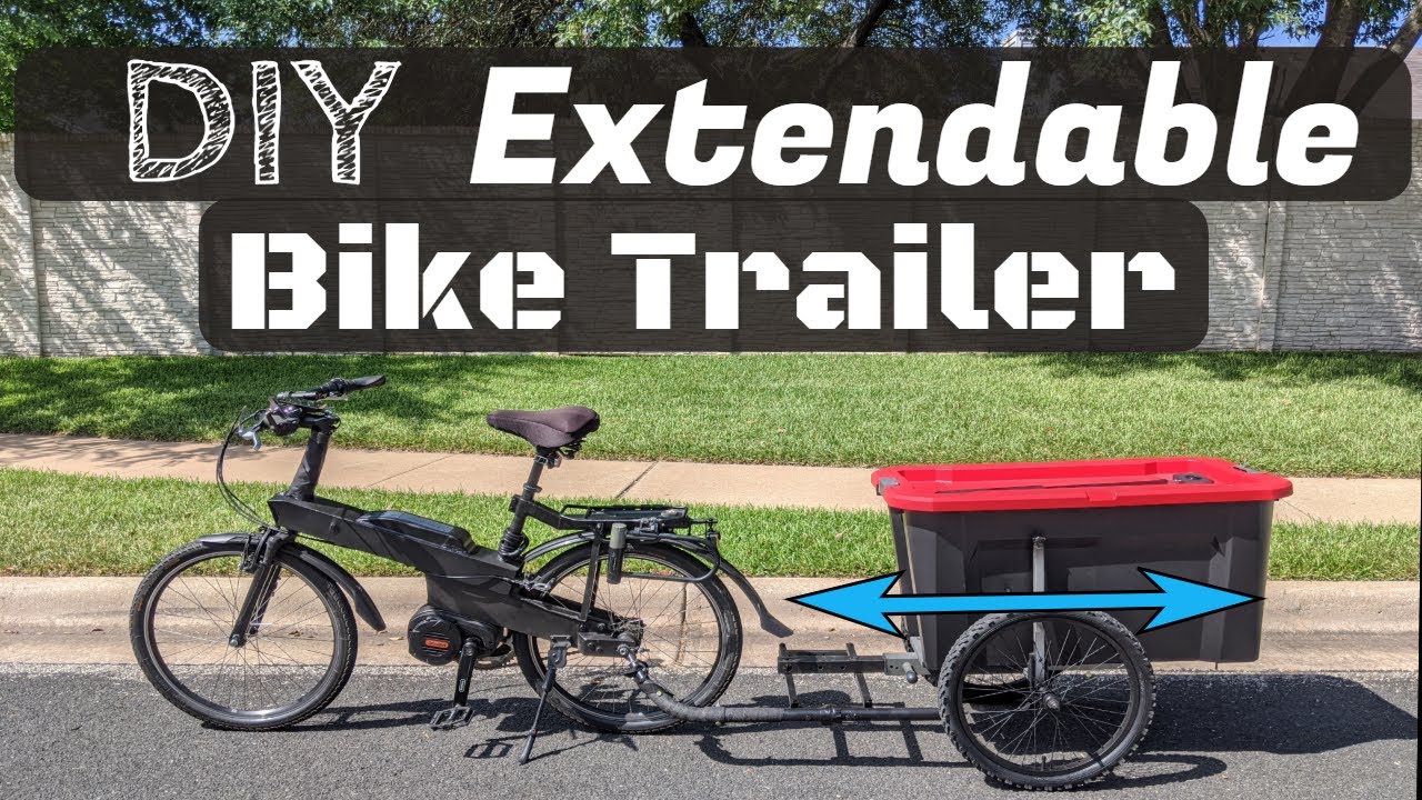 DIY Extendable Bike Trailer, No Weld