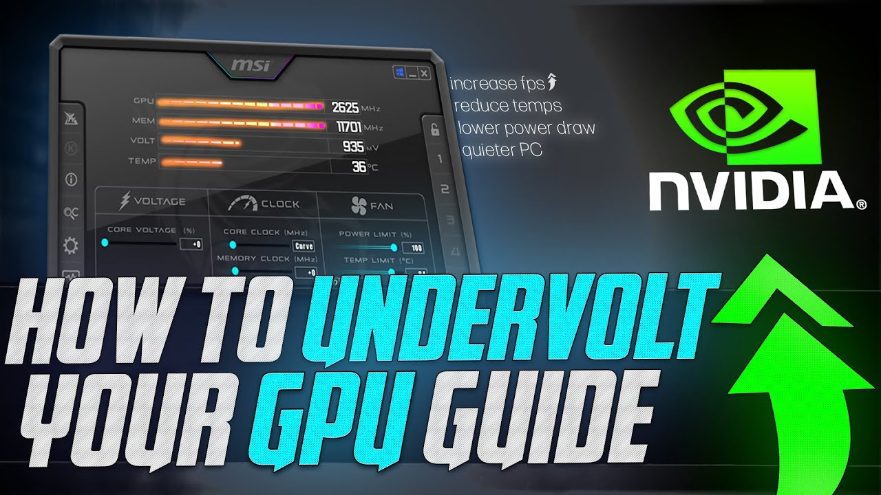 How To UNDERVOLT Your GPU   The Ultimate Easy Guide 2024 Nvidia GPU