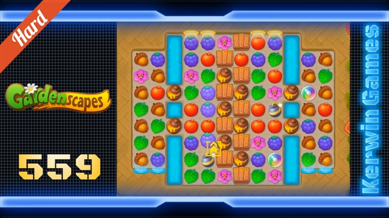 Gardenscapes Level 559 Hard Level YouTube