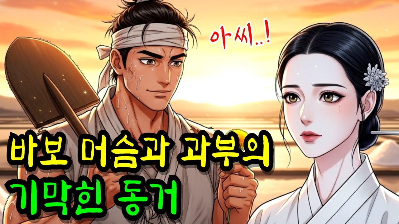[야담] 바보 머슴과 과부의 기막힌 운명, 소금밭 아래 묻힌 소름 돋는 진실