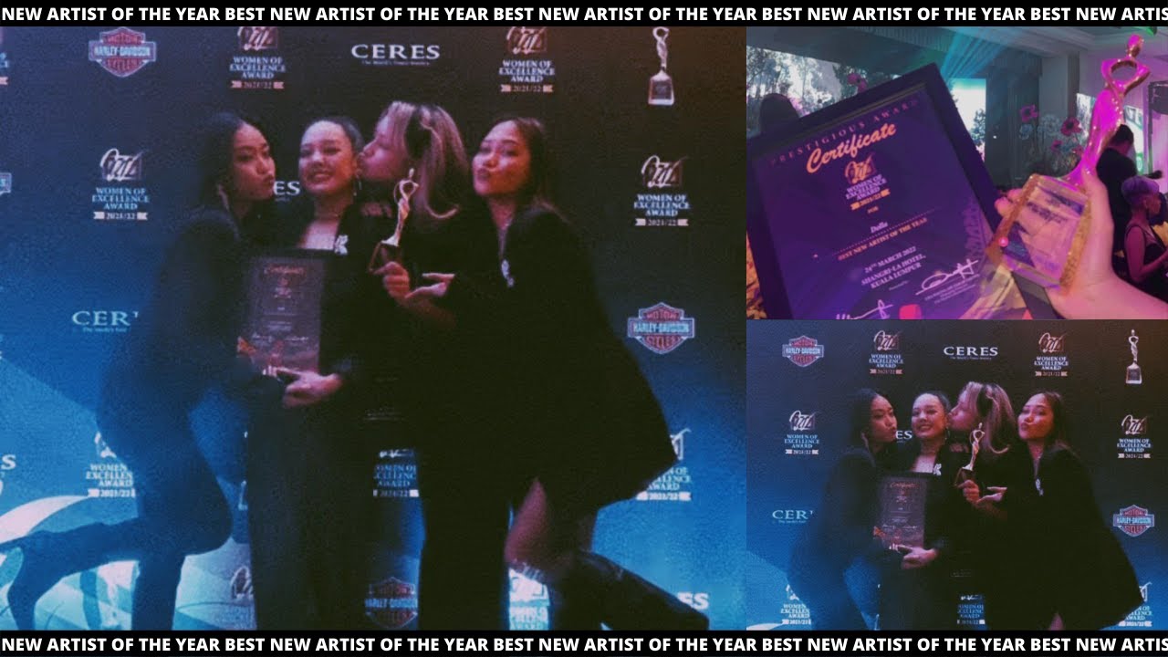 Dolla embrace Best New Artist Of The Year on WOEA Award 2022