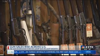 Coronavirus concerns fuel spike in sales of guns and ammunition