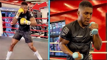 Anthony Joshua training for Oleksandr Usyk rematch. Training Highlights HD Boxing