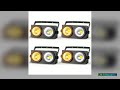UKing 4PCS 200W COB Par Light 2x100W Blinder Lighting 2 Eyes LED 2IN1 COB Cool Warm White Lighting