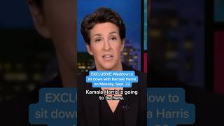 Exclusive Maddow To Sit Down With Kamala Harris On Monday, Sept. 22
