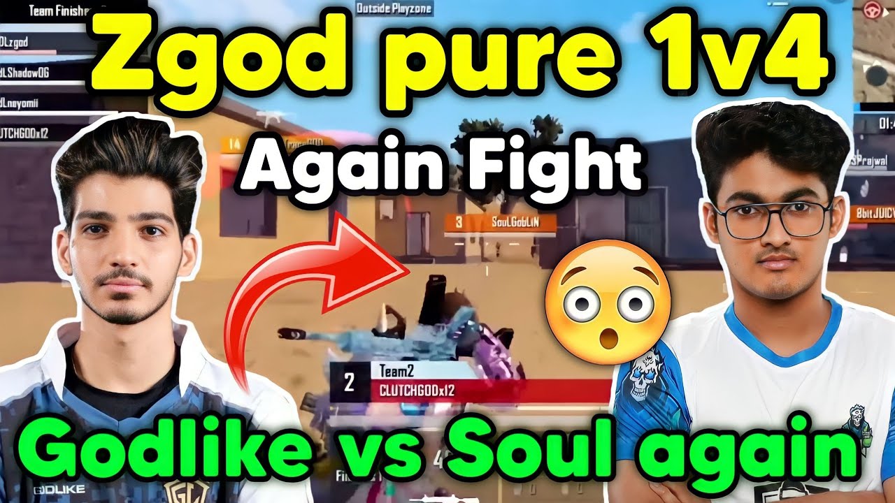 Zgod pure 1v4 🔥 Soul vs Godlike latest fight in @Abztesting1 🇮🇳 - YouTube