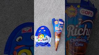 colorful 🎉 chocolate🍫 joyegg  vs chocolate 🍫fill surprise cone🍦 unboxing 😍#shorts#joyegg#chocolate