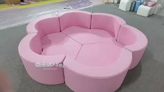 Globalltoy Pink Flower Soft Play Ball Pit | Toddler Sensory Ball Pool for Daycare & Montessori screenshot 2