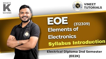 EOE Syllabus Discussion | Diploma Electrical 2nd Semester | Vineet Sir | Vineet Tutorials |