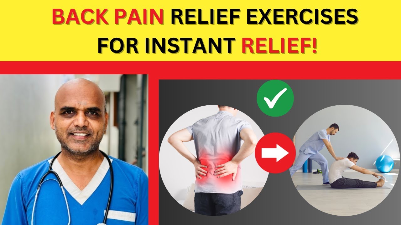 Back Pain Relief Exercises for Instant Relief!! | Prakash ...