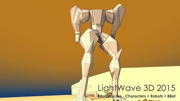 LightWave 3D: BBot Drop scene rendered