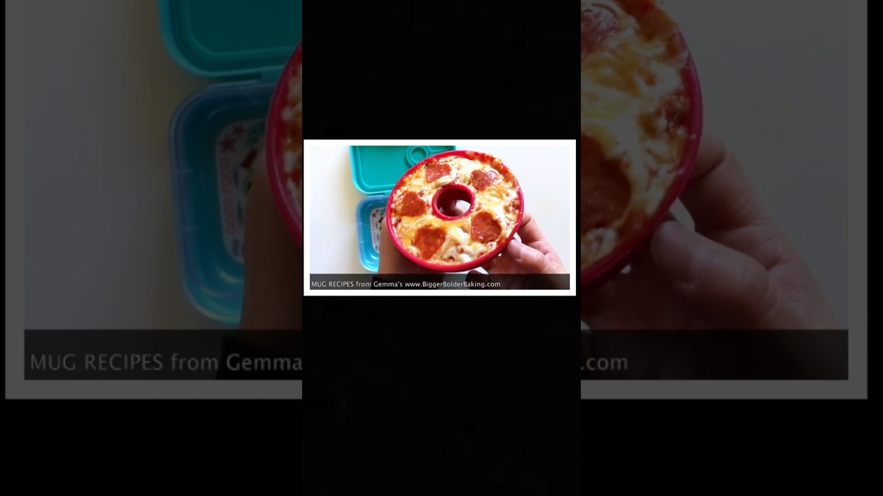 1 minute pizza for kids lunch box #lunch #food #schoollunch #pizza