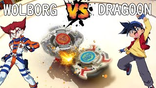 Epic Plastic Gen Beyblade Battle - Wolborg Vs Dragoon S