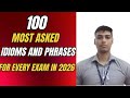 Idioms and Phrases for CDS,NDA,AFCAT 2026