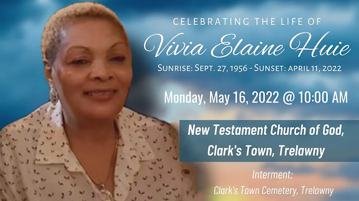 Celebration of Life Vivia Elaine Huie
