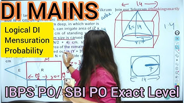 Logical DI/ Mensuration DI/ Probability Caselet DI Mains Marathon IBPS PO/ SBI PO #minakshivarshney