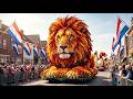 Netherlands Flower Parade 2026 � Giant Lion &amp; Massive Floats POV 4K Festival